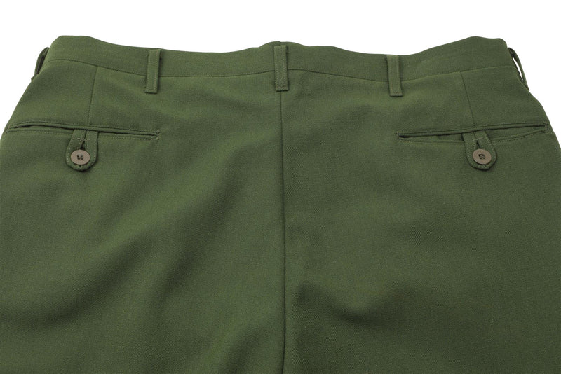 Originele Zweedse militaire formele broek groen geplooide voorste stijgbeugel broek nieuw