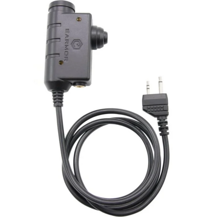 Earmor M51-MID PTT-adapter Midland Radio Headset Bedraad Tactical Gear Zwart