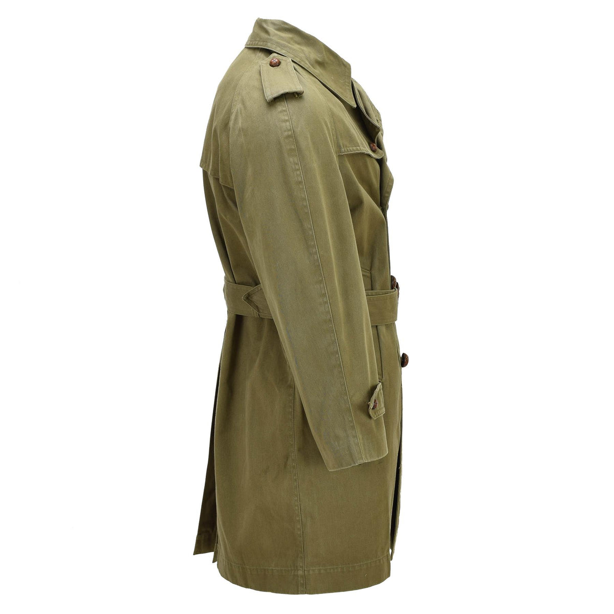 Originele Spaanse militaire trenchcoat Gabardine Formal Field Beige