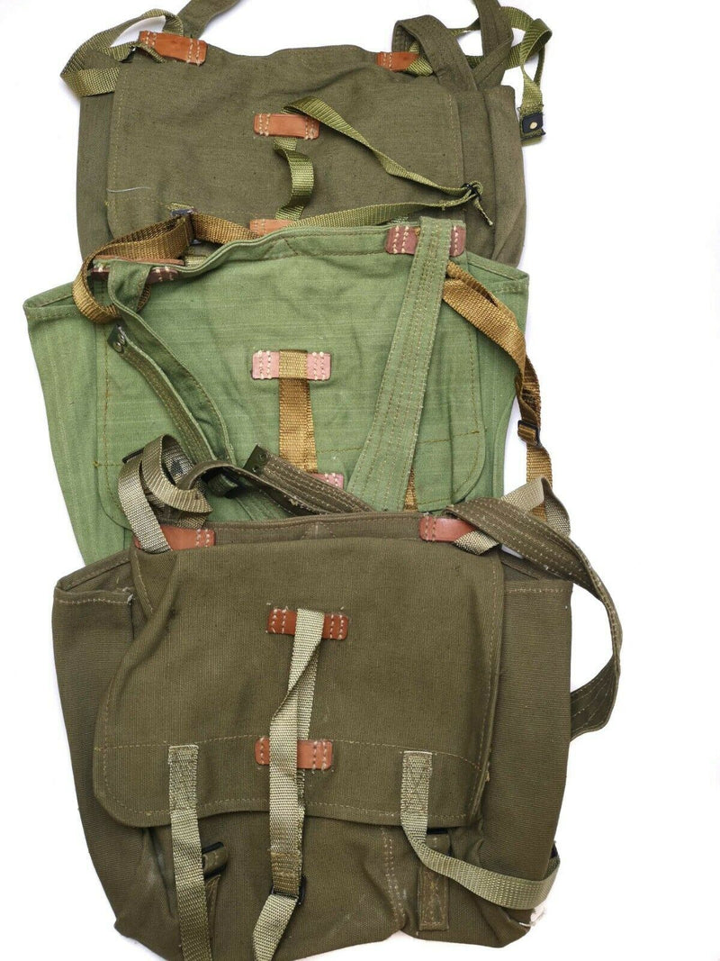 Echt Roemeens leger broodtas militair surplus olijfcanvas haversack surplus