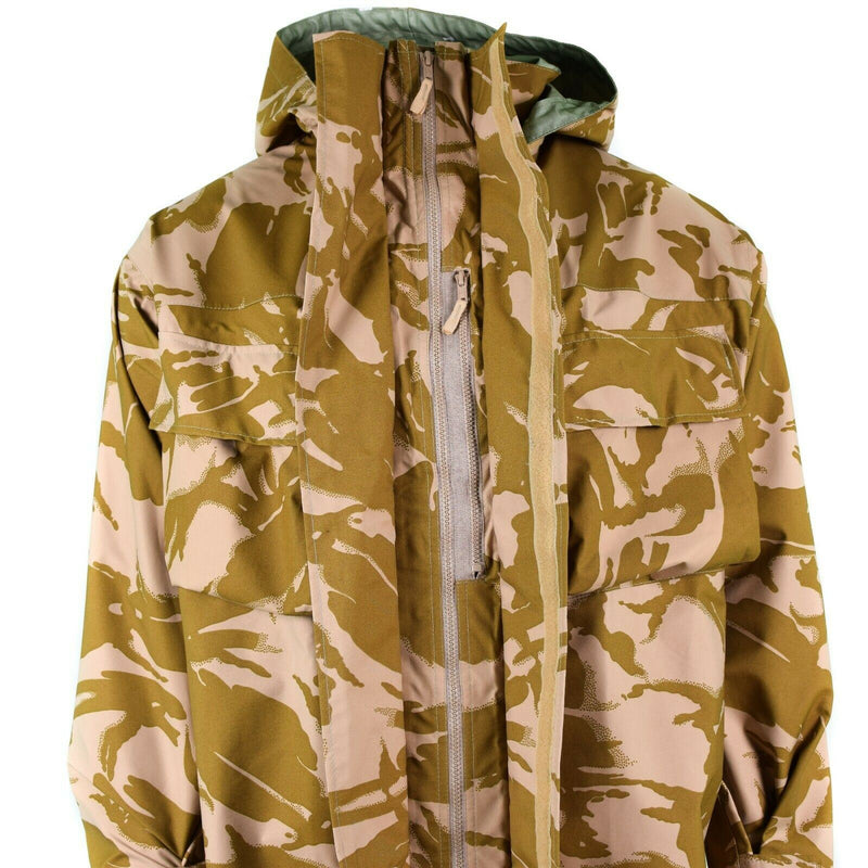Echte Britse leger gevechtsjack woestijn camo mvp goretex waterdichte regen nieuw