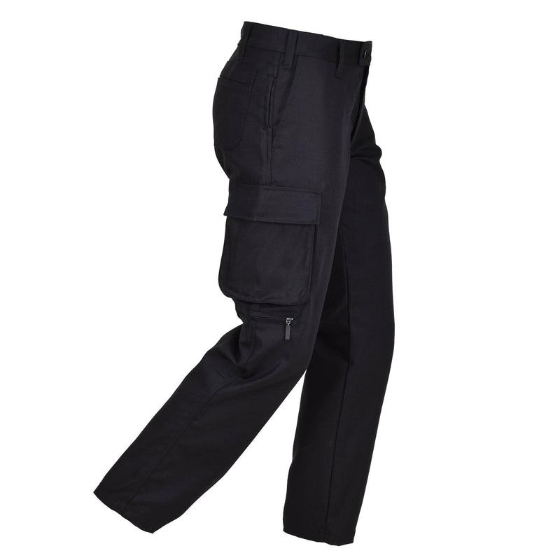 Originele Denemarken militaire zwarte werkbroek D-ring broek sterk duurzaam nieuw