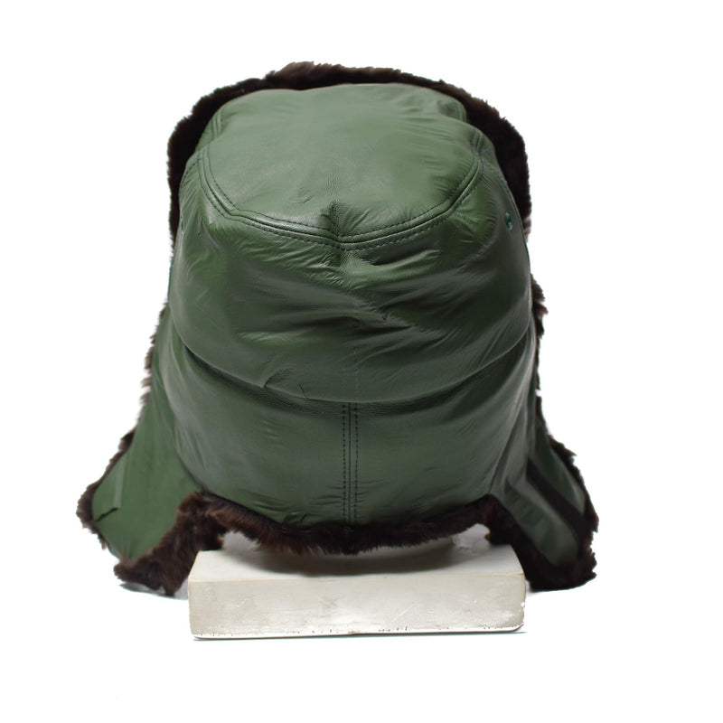 Originele Duitse politie Warm Winterhoed koud weer Faux Bur Ushanka Badge Nieuw