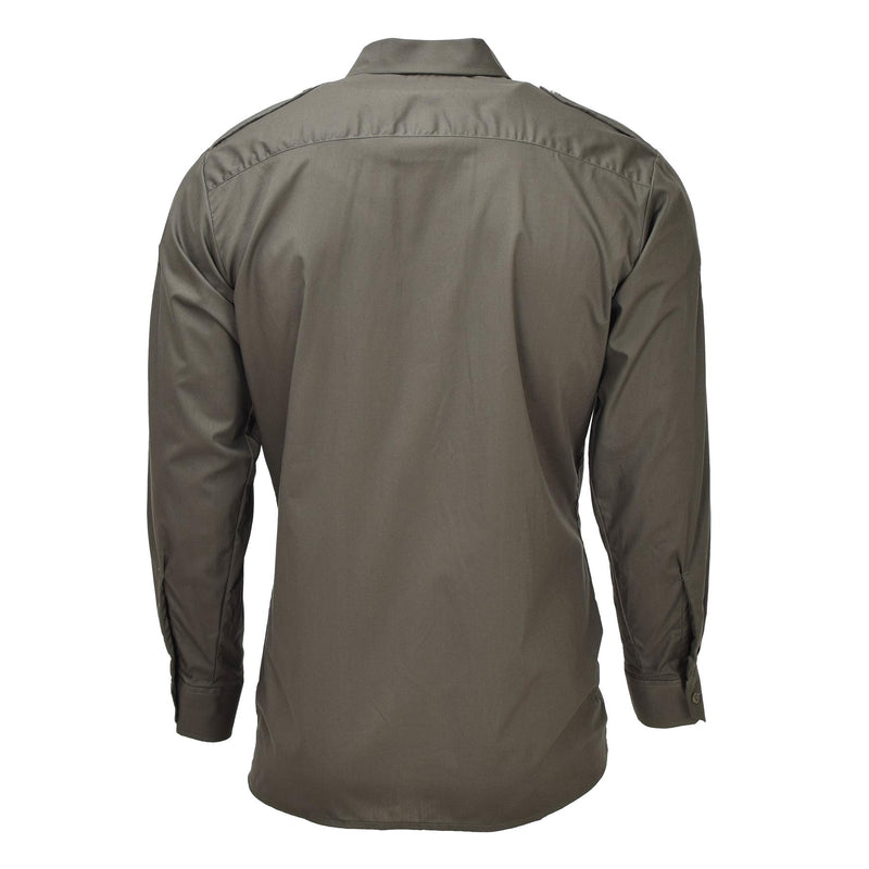 Originele Oostenrijkse militaire olijfvelddienst shirts federale lichtgewicht nieuw