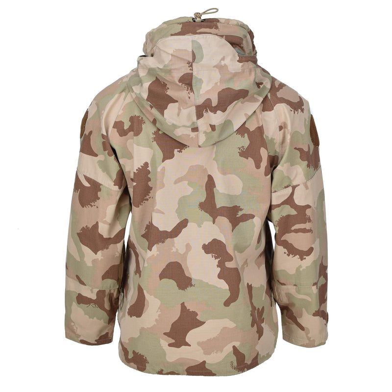 Originele Hongaarse leger regenjasgevecht camouflage woestijn waterdichte capuchoneded