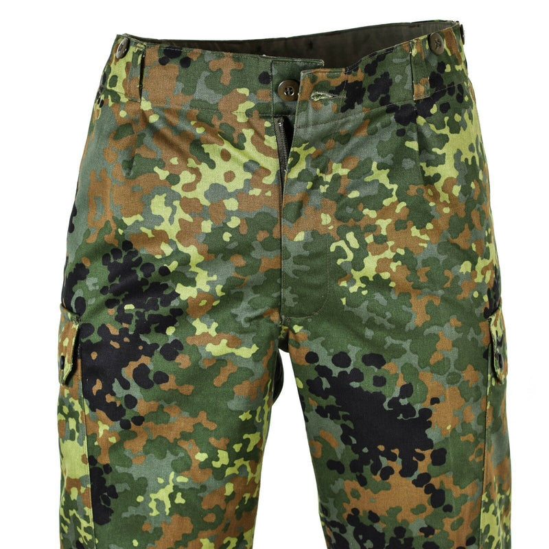 Echt Duitse legernummer Flecktarn Pants Field Combat Camo BW -broek Nieuw