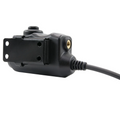 Earmor M52-KEN PTT-adapter Kenwood Baofeng radio-headset tactisch zwart