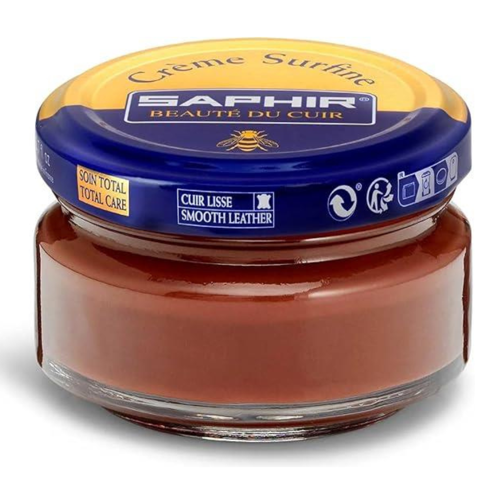 Saphir Creme Surfine Leerschoenverzorging Glad Leer Crème 50ml Bruin