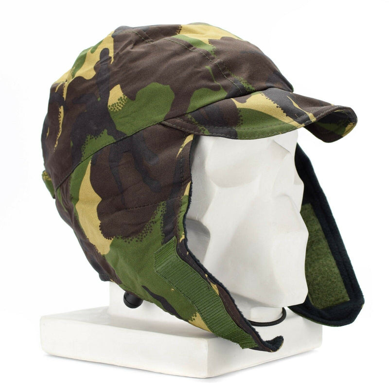 Echte Britse leger DPM Camo waterdichte gore Tex Cap gevoerde koudweer hoed nieuw