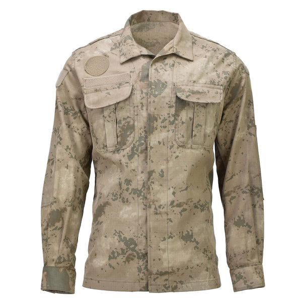Echt Turkse leger uniforme jas ripstop versterkte ellebogen m2018 camo