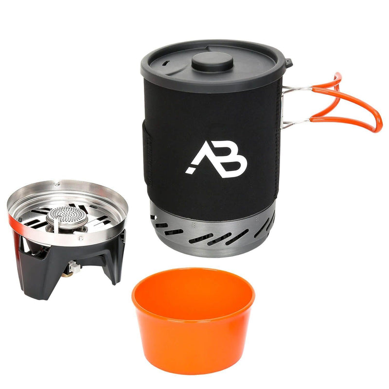A.Blochl AB-1 CAMPACE SYSTEEM KACHTSET Wandelpot vloeibare gasbrander nieuw