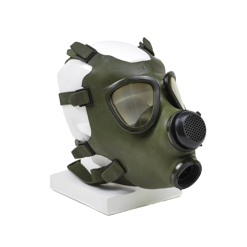 Roemeens M74 Gasmasker Volledig gezicht NBC Aspirator Vintage Olive Militair Surplus