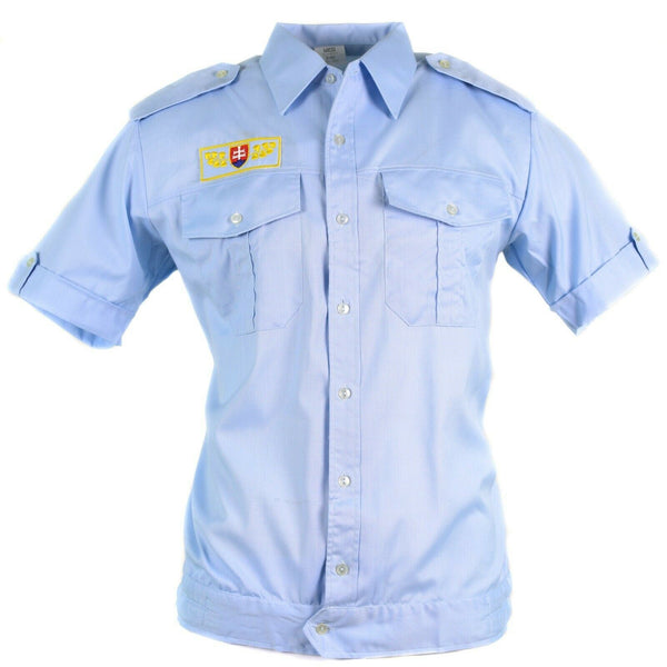 Echt Slowaakse legerhirt -shirt Militaire BDU Blue Short Mouwen Nieuw