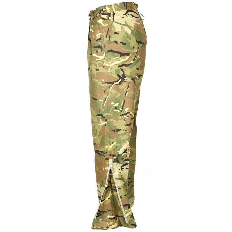 Echte Britse leger Militaire gevecht MVP MTP Camo -broek Waterdicht Goretex Nieuw