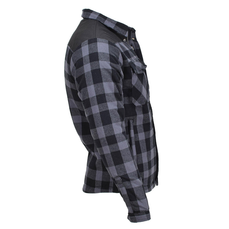 Mil-Tec Duitse militaire houthakkerjack Plaid Geroold warm zwart grijs nieuw