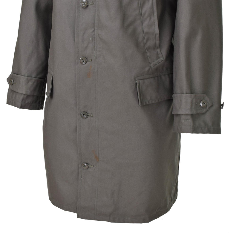 Echt Duits Army Parka Olive Militair Surplus Jacket Lange jas OD Vintage Nieuw