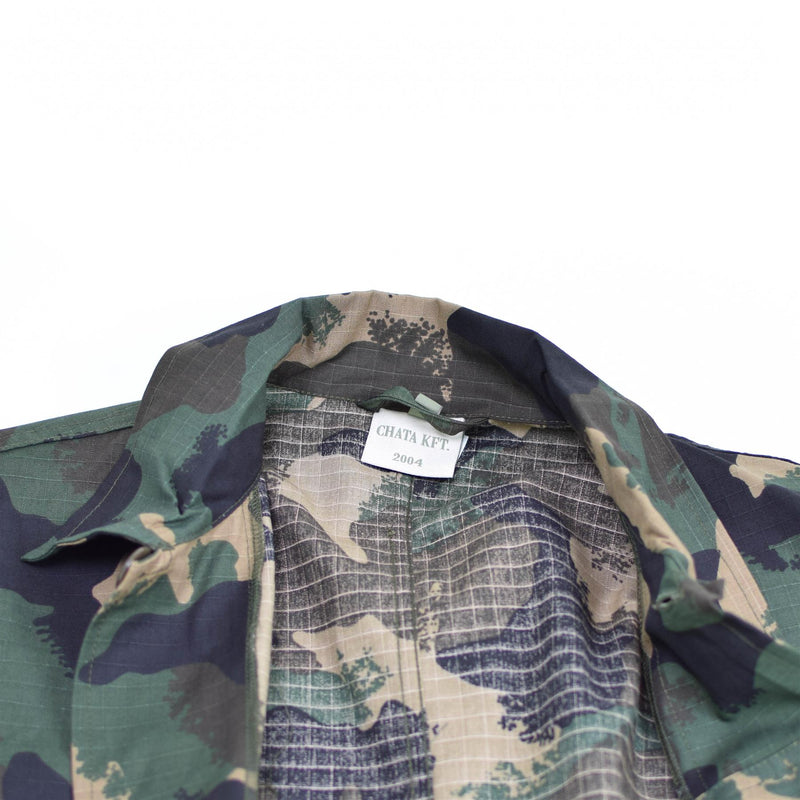 Echt Hongaars legerhirt M90 4 kleur camouflage camouflage lange mouwen militair nieuw