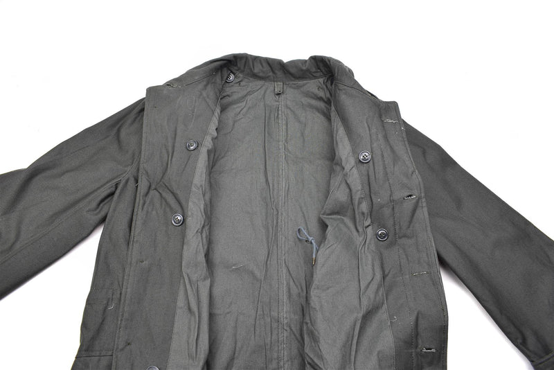 Echt Grieks leger M65 Ongegeerd jasje Gray Work Uniform Militair Surplus Nieuw