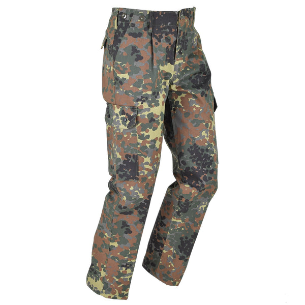 MIL-TEC merk Duitse leger stijl kwaliteit flectarn camo gewone vrachtfield broek