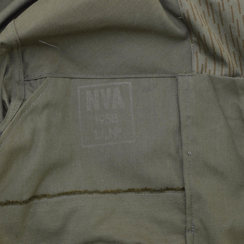 Origineel Duitse militaire NVA Strichtarn Camo Jacket Vintage Combat Field -uniform
