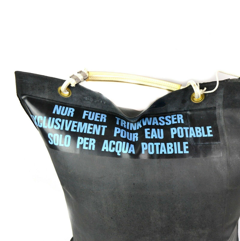 Originele Zwitserse militaire rubberen Watter Bag 20L Army Surplus uitgegeven zwart