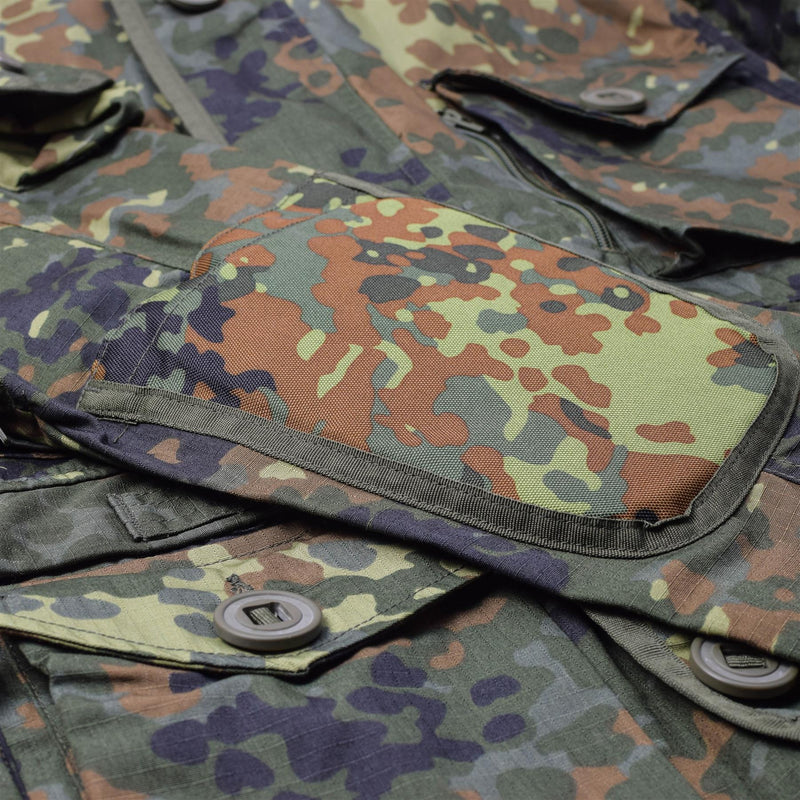 MIL-TEC merkjack ripstop smokd Duits leger flecktarn camo parka herenkleding