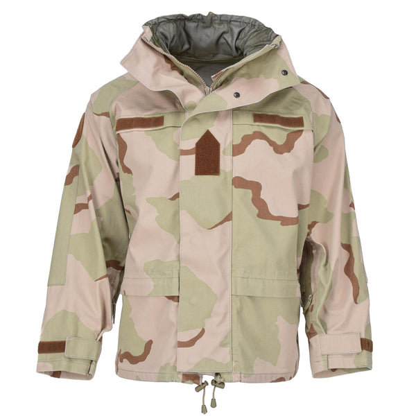 Originele Hongaarse leger regenjasgevecht camouflage woestijn waterdichte capuchoneded