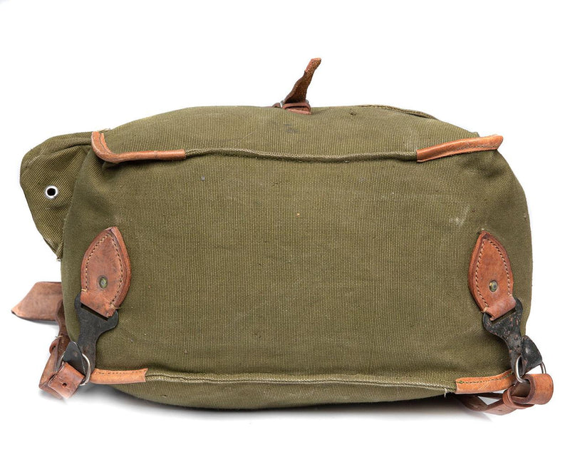 Echte Roemeens leger rugzak tas militaire surplus od schouderband canvas