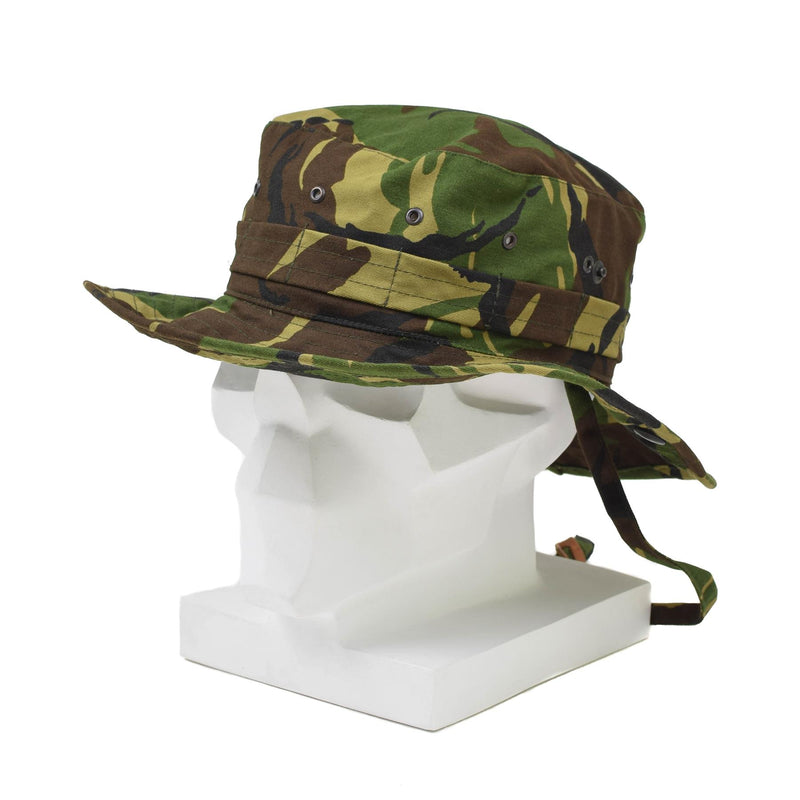 Echte Nederlandse militaire boonie hoed dpm camo panama hoed nek flap wijd rand nieuw