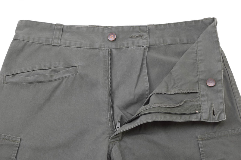 Echte Franse militaire luchtkrachten broek grijs versterkte werk vrachtbroek