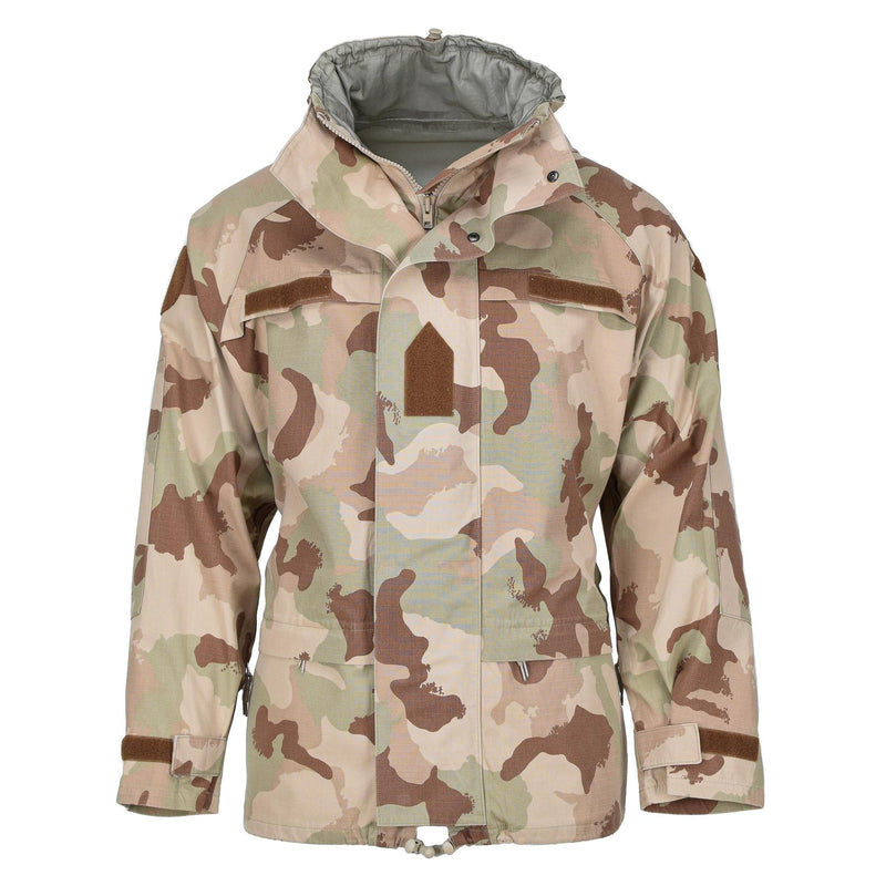 Originele Hongaarse leger regenjasgevecht camouflage woestijn waterdichte capuchoneded
