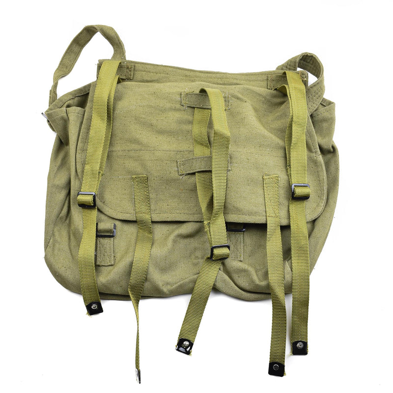 Echte Roemeens leger broodtas militair surplus olijf canvas haversack od nieuw