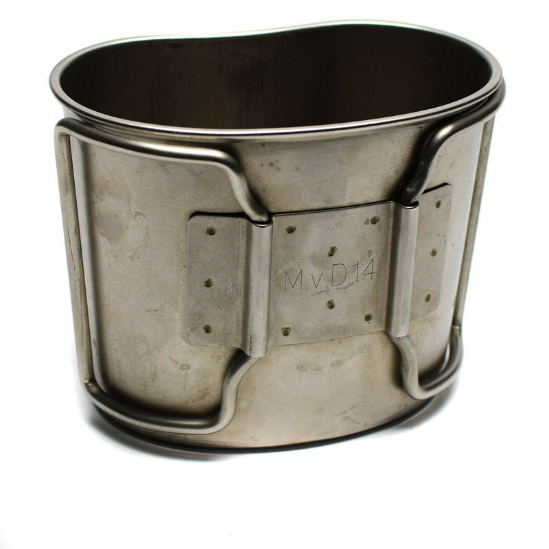 Originele Nederlandse leger kantine Cup Mok Mess Roestvrij stalen pot Bushcraft