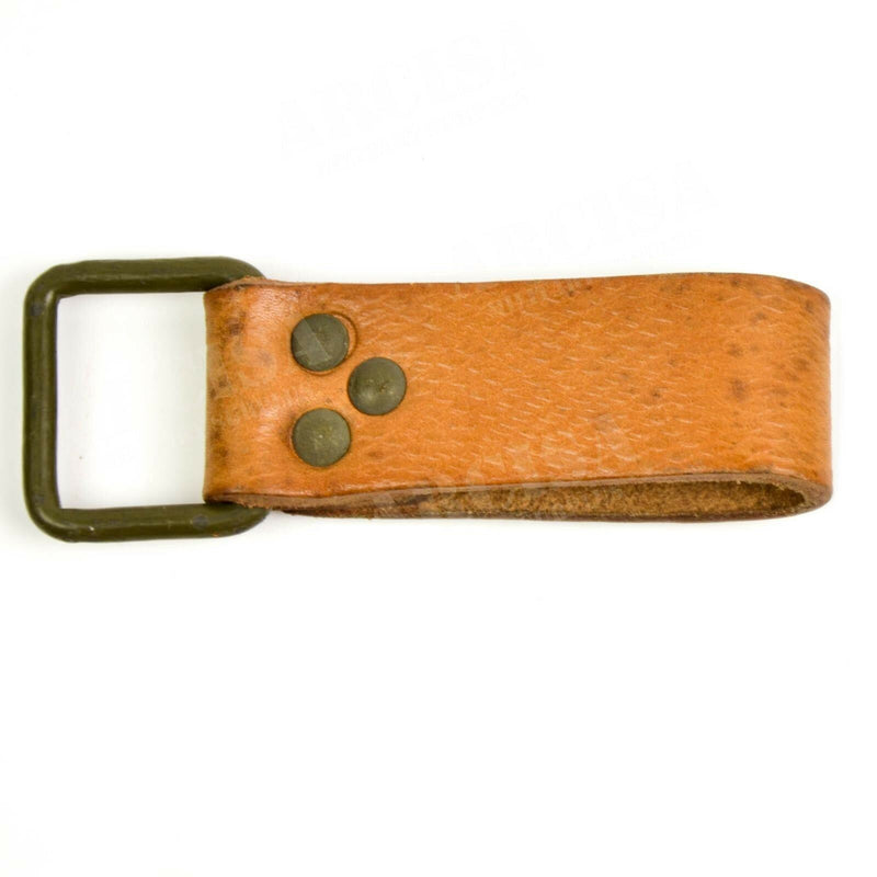 Originele CZ Tsjechische leger bruin lederen riemlus bretels webbing