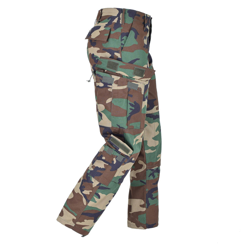 MIL-Tec Brand U.S. Militaire stijl Woodland Camo Ripstop Soldaten BDU Cargobroek