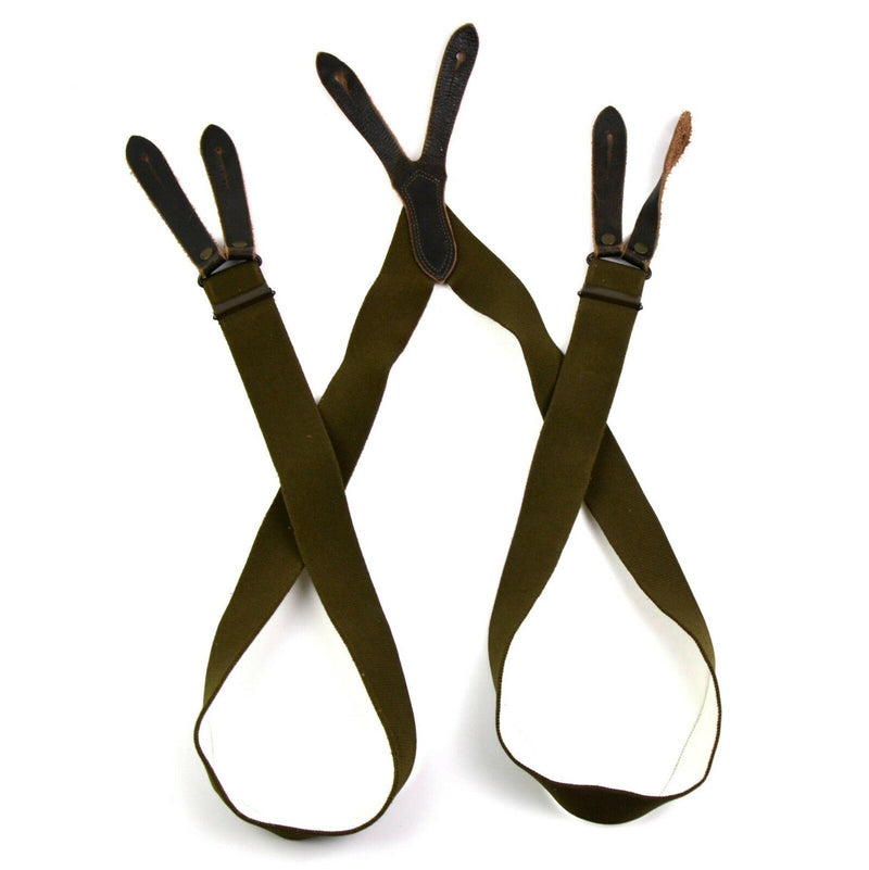 Oorspronkelijke Duitse legerveld Suspenders broek broek bretels bretels