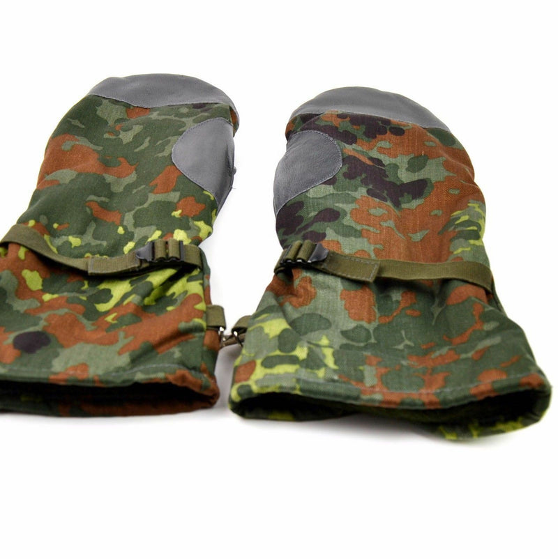 Origineel Duits leger flecktarn camo wanten bw militaire uitgifte gevechtshandschoenen