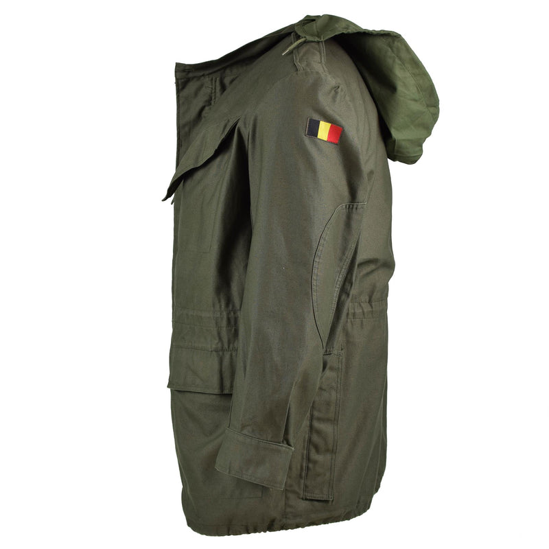 Echte Belgische legerveldjack M64 Militair katoen waterdichte parka olijf nieuw