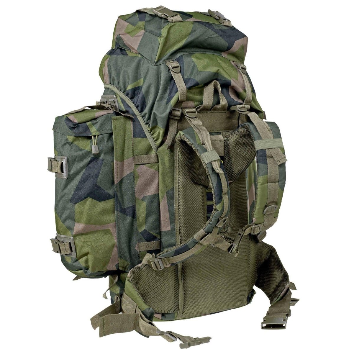 A.Blochl BW Mountain Hiking Camping Backpack Outdoor Rucksack Grote M90 ​​Camo Nieuw