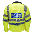 Origineel reflecterend uniformjack van de Schotse politie geel