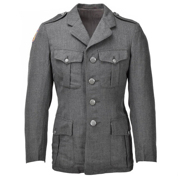 Echte Deense uniforme jas leger grijs militair surplus uniform jurkofficier