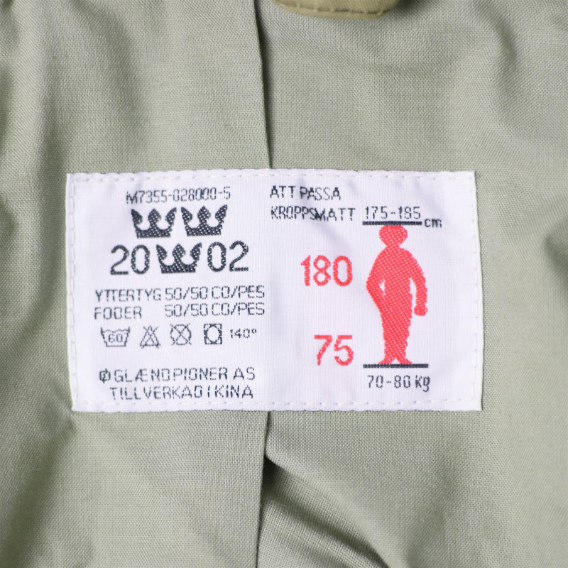 Original Zweeds Army M90 Jacket Splinter Camouflage Field Combat Tanker Nieuw