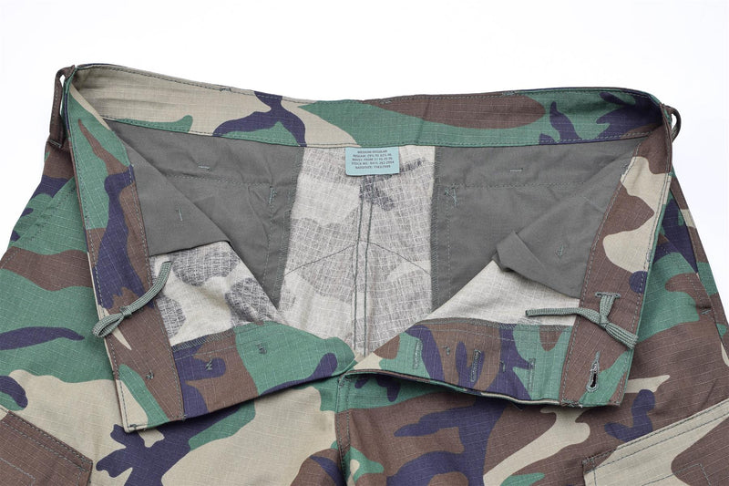 MIL-Tec Brand U.S. Militaire stijl Woodland Camo Ripstop Soldaten BDU Cargobroek