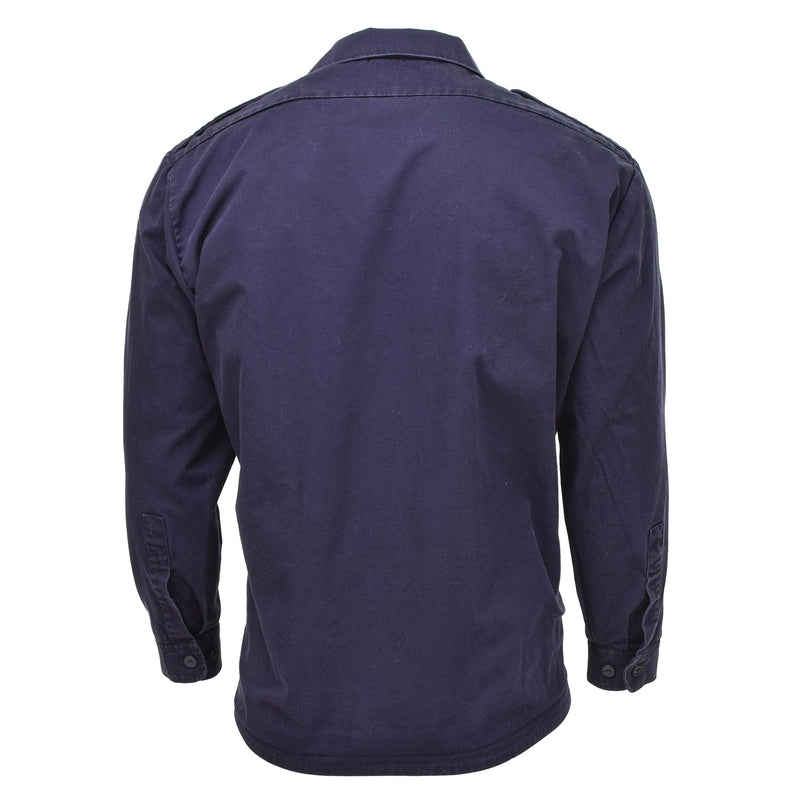 Echt Nederlands leger shirts lange mouwen uniform jas marineblauw militair surplus