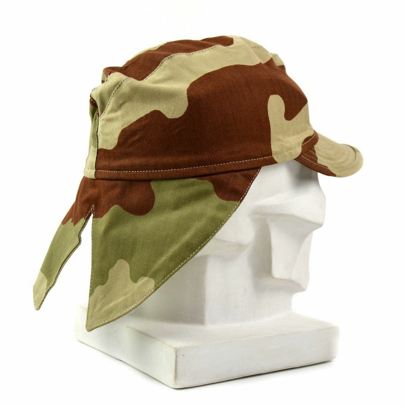 Echt Frans Frans Frankrijk Leger Combat Cap Swallowtail Hat Desert Camo met nekflap