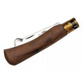 Antonini Oude Beer Opvouwbaar Entmes 7,5 cm Roestvrijstalen Walnoothandvat