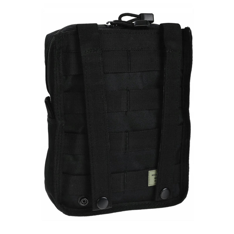 Mil-Tact Tactical Belt Pouch Molle Bevestiging Zipper Sluiting Hulpprogramma Zwart Zwart