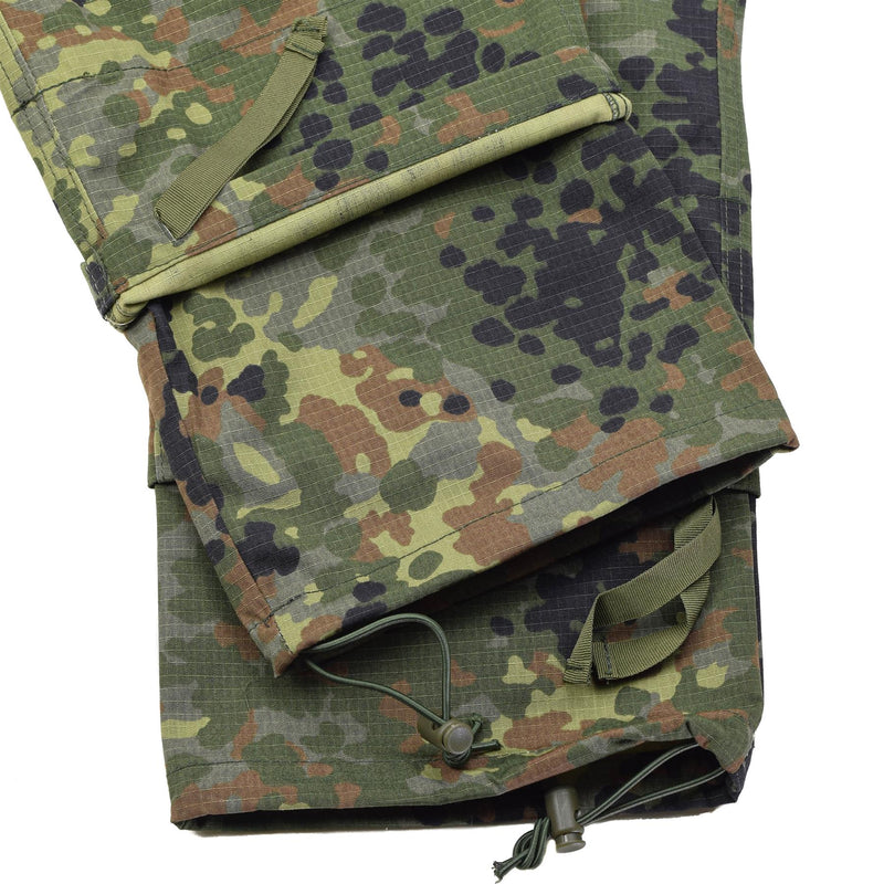 Tacgear Brand Duitse legerstijl Field Cargo Combat Pants Flecktran Camo Ripstop