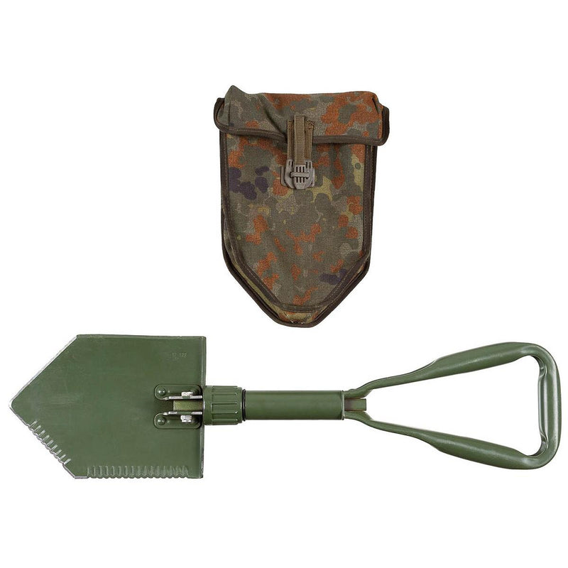 Originele Duitse BW Army Folding Shovel. Overleving buiten groen schade