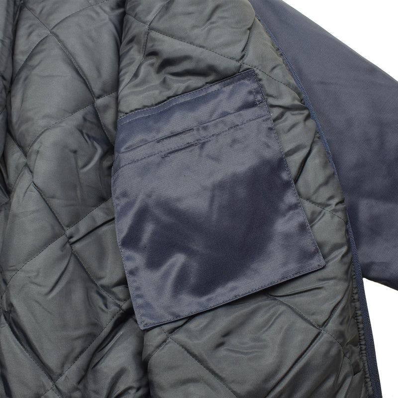 Merk Lambert Franse luchtmacht bomberjack blauw warm winddicht pilootuniform